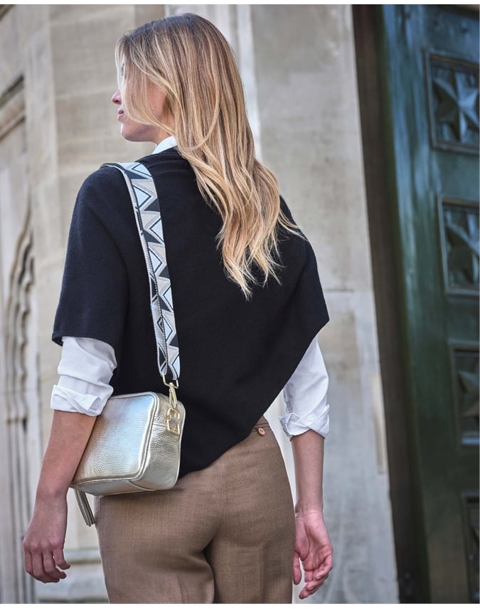 Organic Cashmere Gassato Poncho