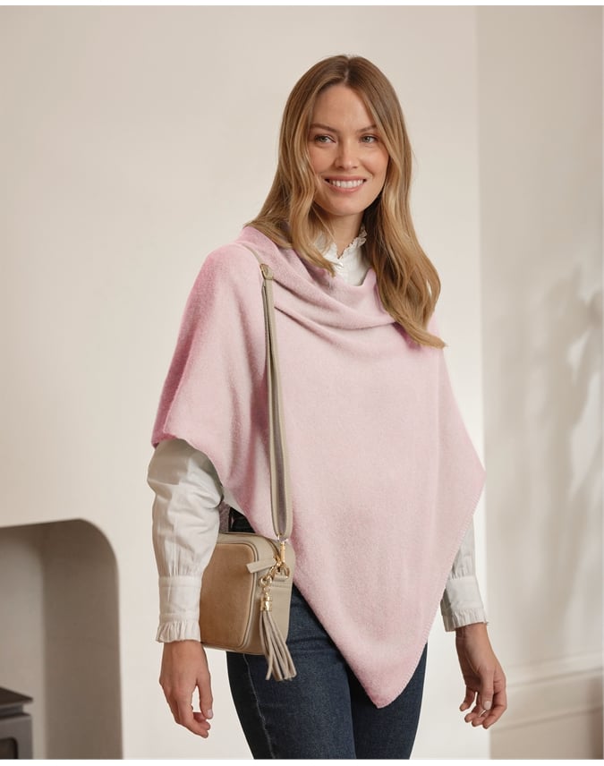 Organic Cashmere Gassato Poncho