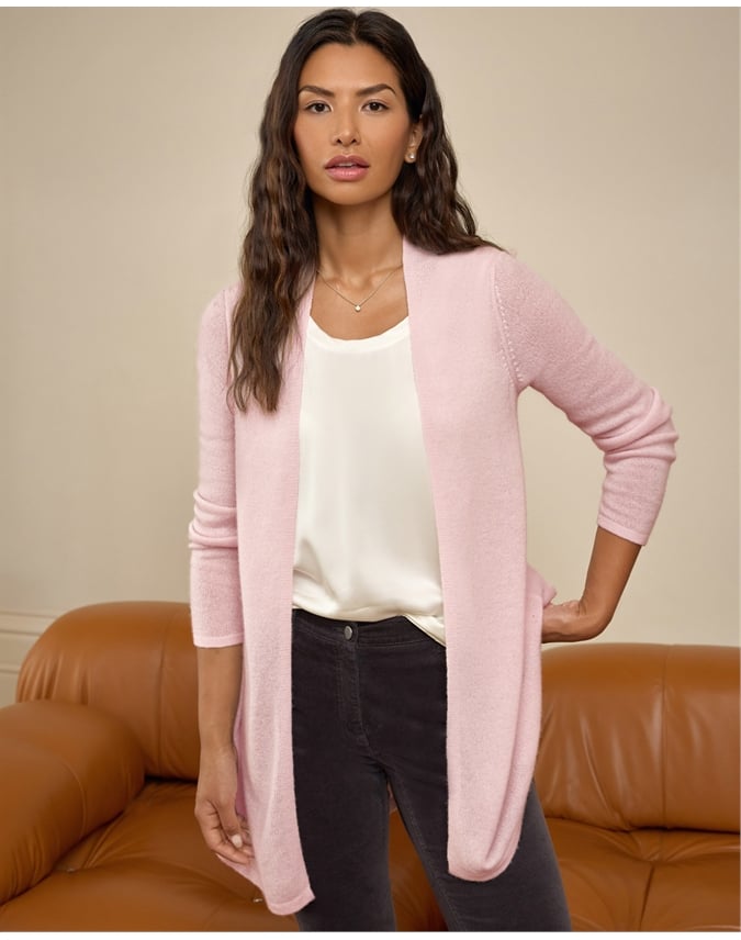 Gassato Lightweight Cashmere Swing Cardigan