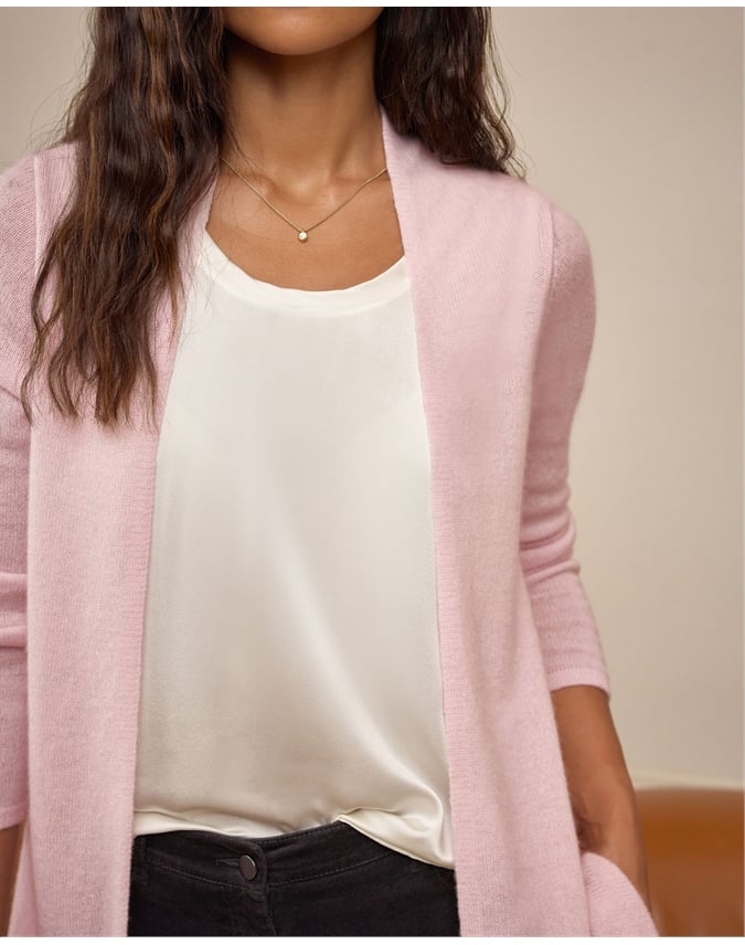 Gassato Lightweight Cashmere Swing Cardigan