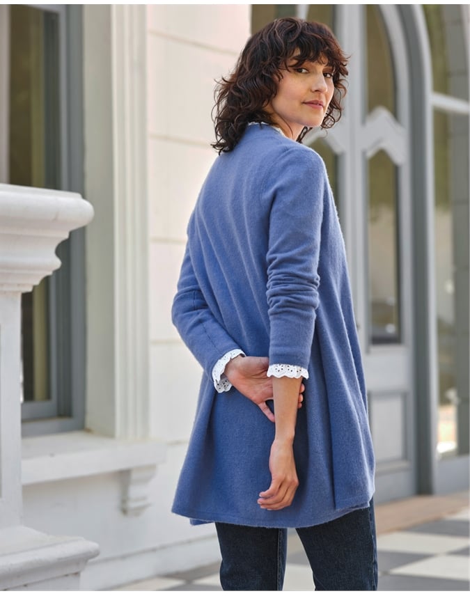 Gassato Lightweight Cashmere Swing Cardigan