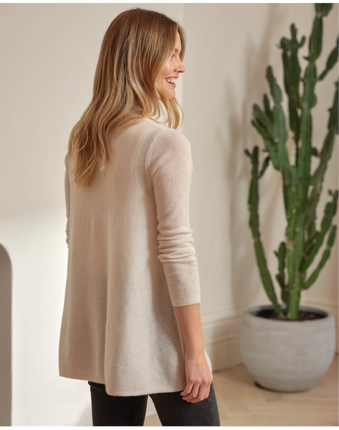 Gassato Lightweight Cashmere Swing Cardigan