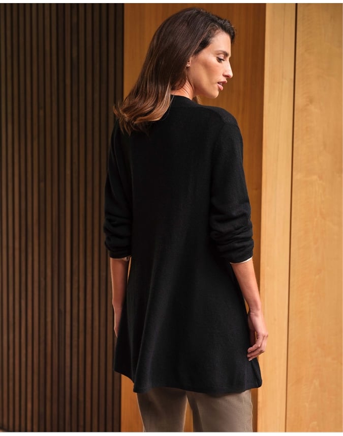 Gassato Lightweight Cashmere Swing Cardigan