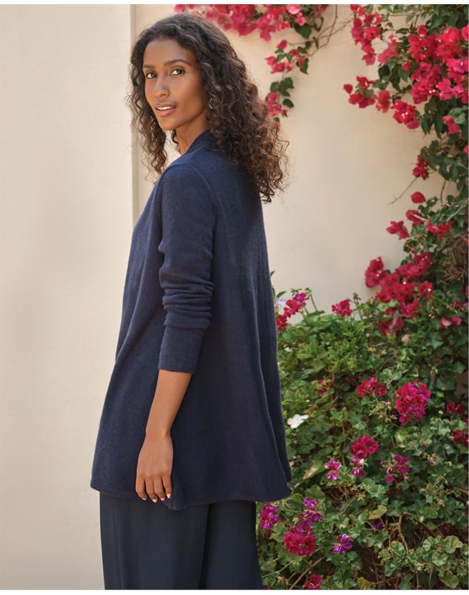 Gassato Lightweight Cashmere Swing Cardigan