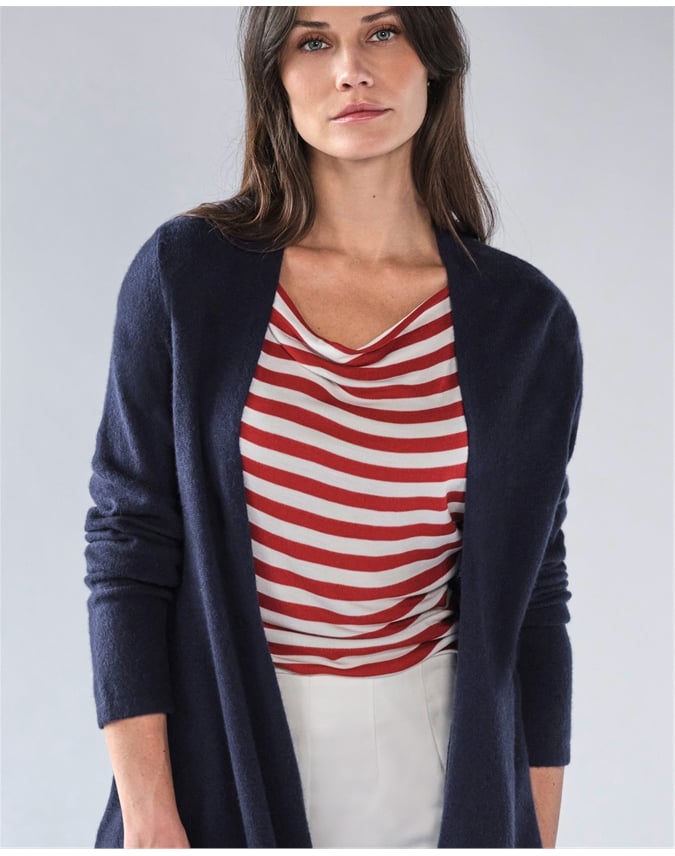 Gassato Lightweight Cashmere Swing Cardigan