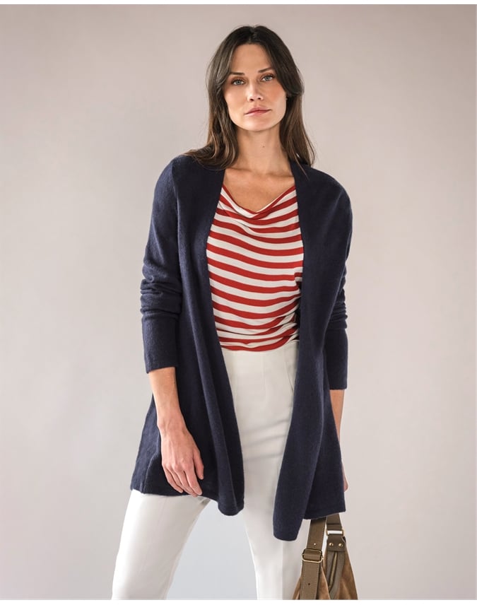 Gassato Lightweight Cashmere Swing Cardigan