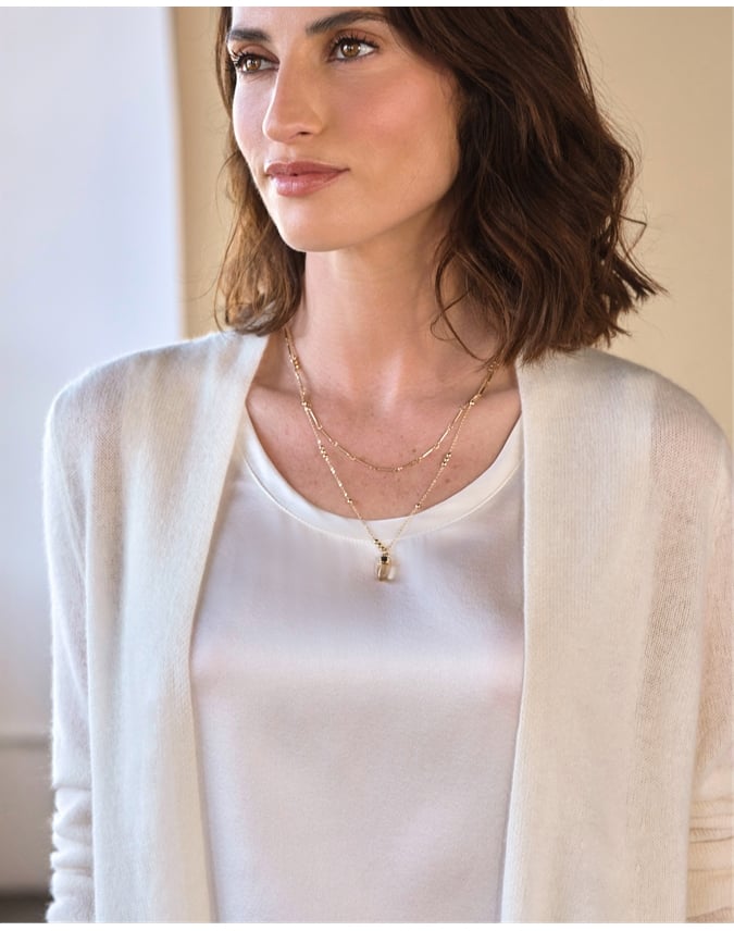 Gassato Lightweight Cashmere Swing Cardigan