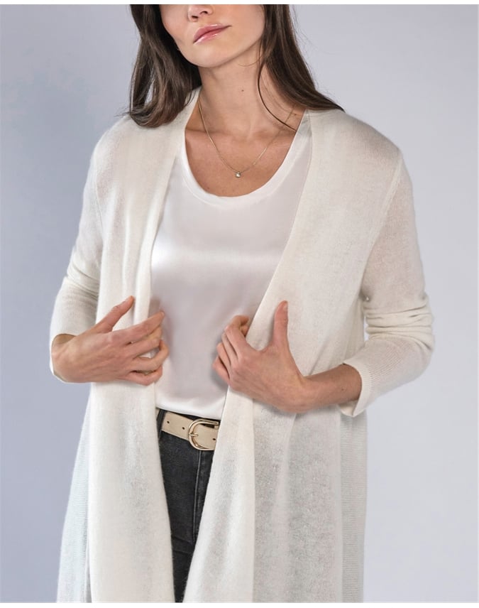 Gassato Lightweight Cashmere Swing Cardigan