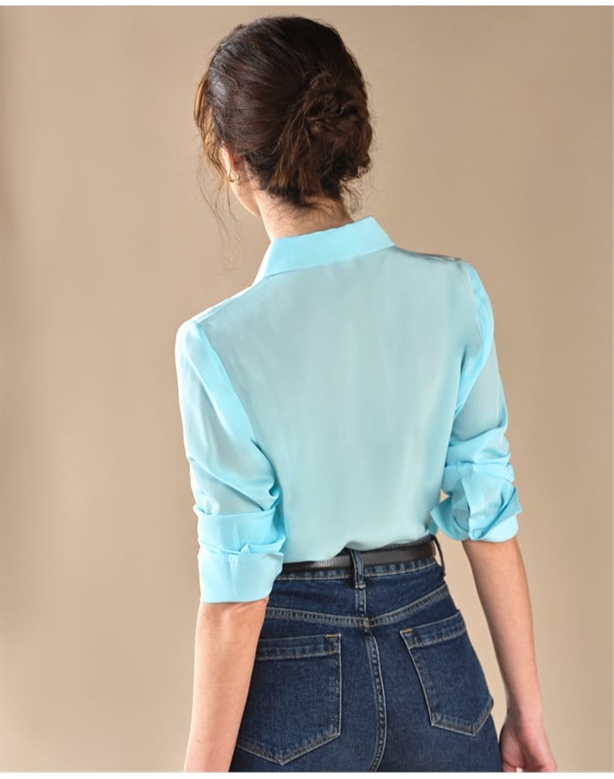 Pure Washed Silk Shirt