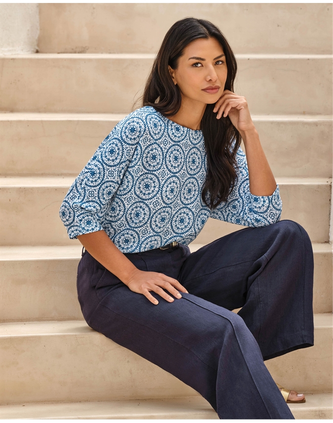 Linen 3/4 Sleeve