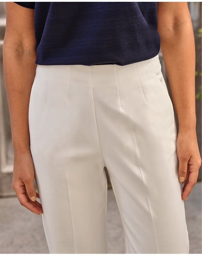 Compact Cotton Tapered Trouser