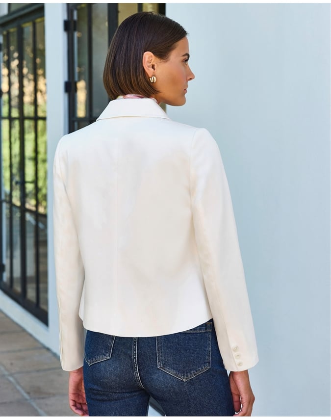 Tencel Twill Cropped Jacket