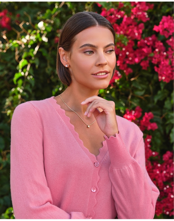 Scalloped Edge Cardigan