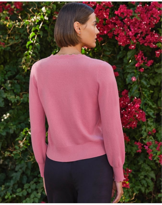 Scalloped Edge Cardigan