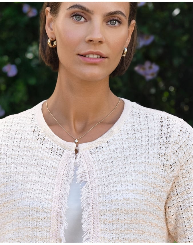 Textured Rib Knitted Jacket