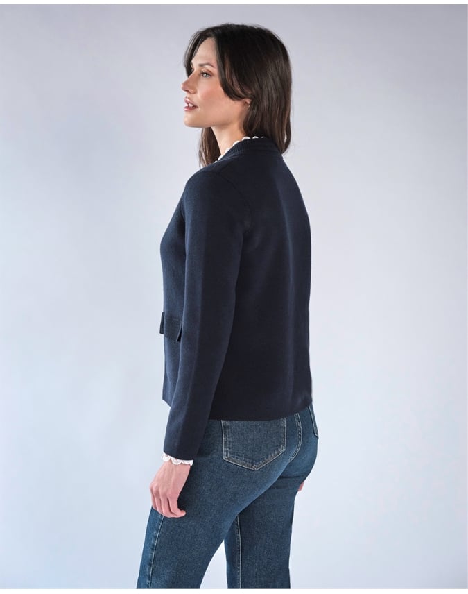 Wool Blend Milano Zip Jacket