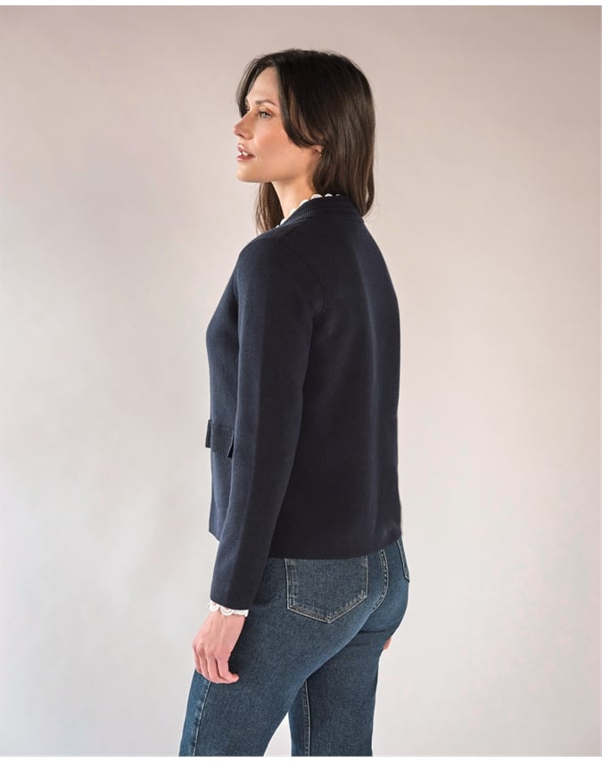 Wool Blend Milano Zip Jacket