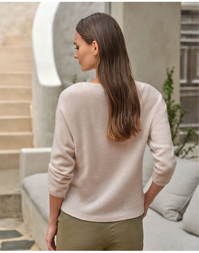Gassato Cashmere 3/4 Sleeve Sweater