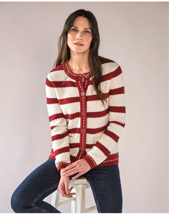 Cotton Wool Striped Jacket