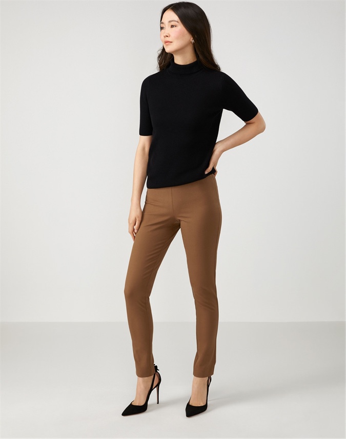 camel skinny trousers