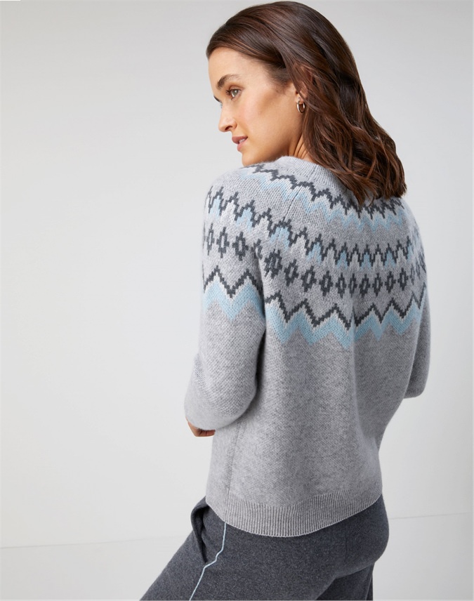 Fairisle | Fairisle Yoke Sweater | Pure Collection