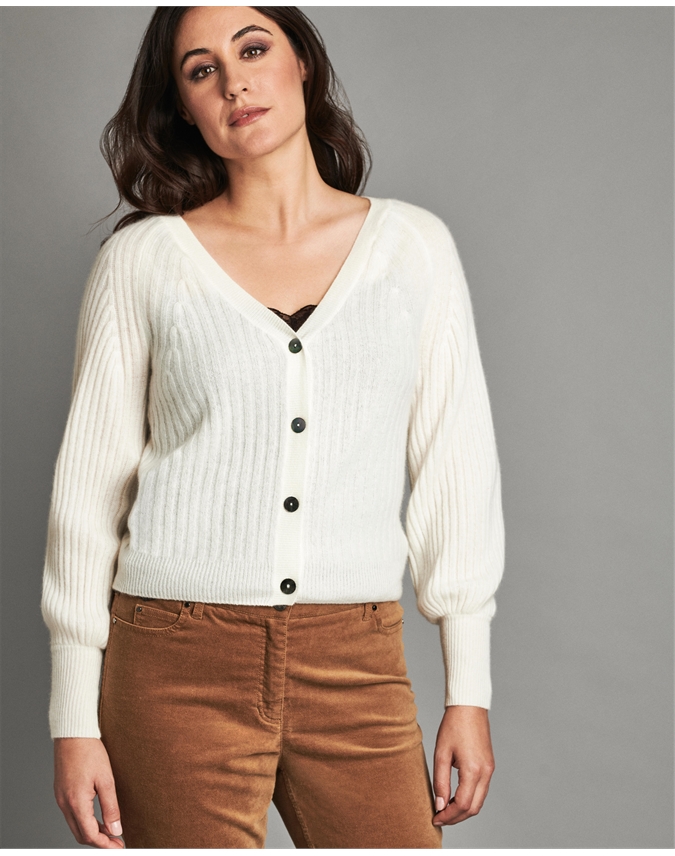 ribbed cardigan