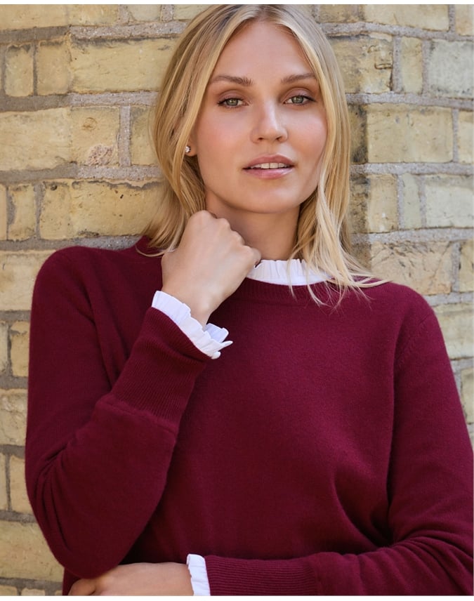 Womens Cashmere Boyfriend Sweater