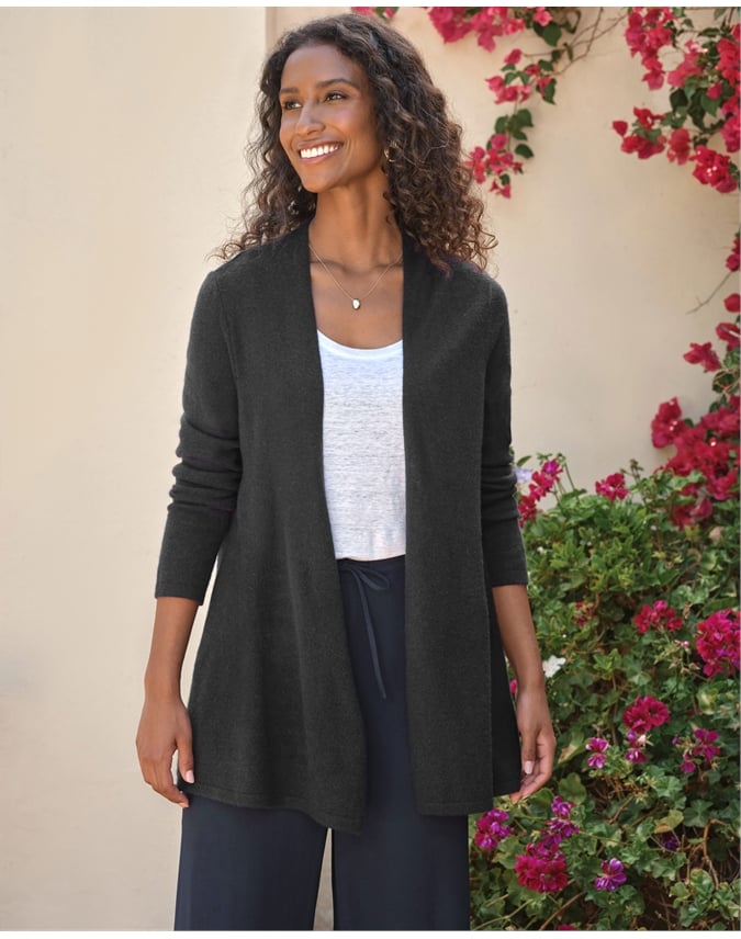 Gassato Lightweight Cashmere Swing Cardigan
