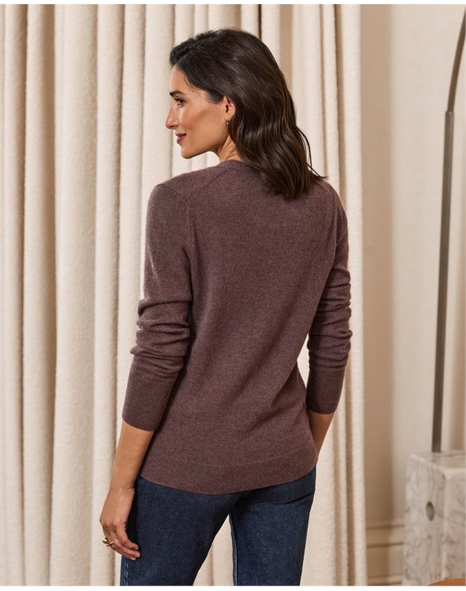 Cashmere V Neck Cardigan