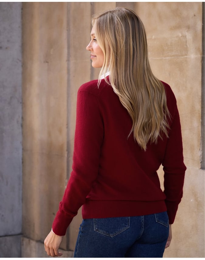 Cashmere V Neck Cardigan