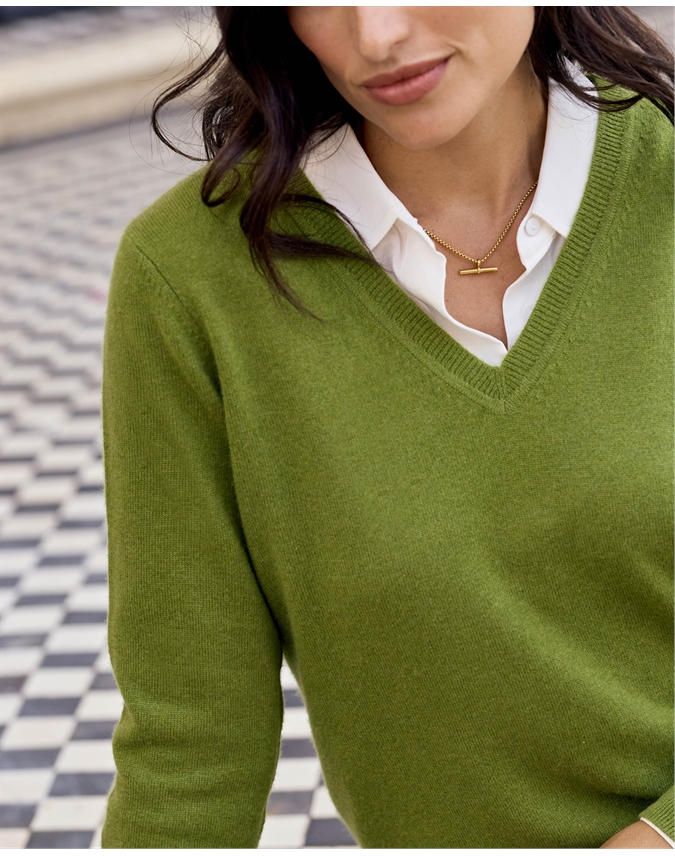 Cashmere V Neck Sweater