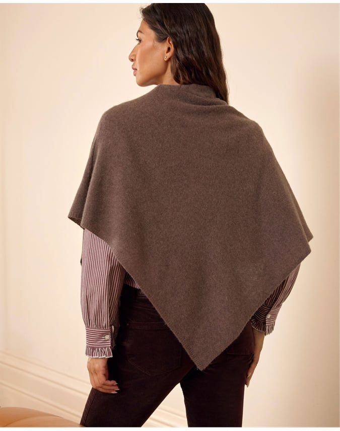 Organic Cashmere Gassato Poncho
