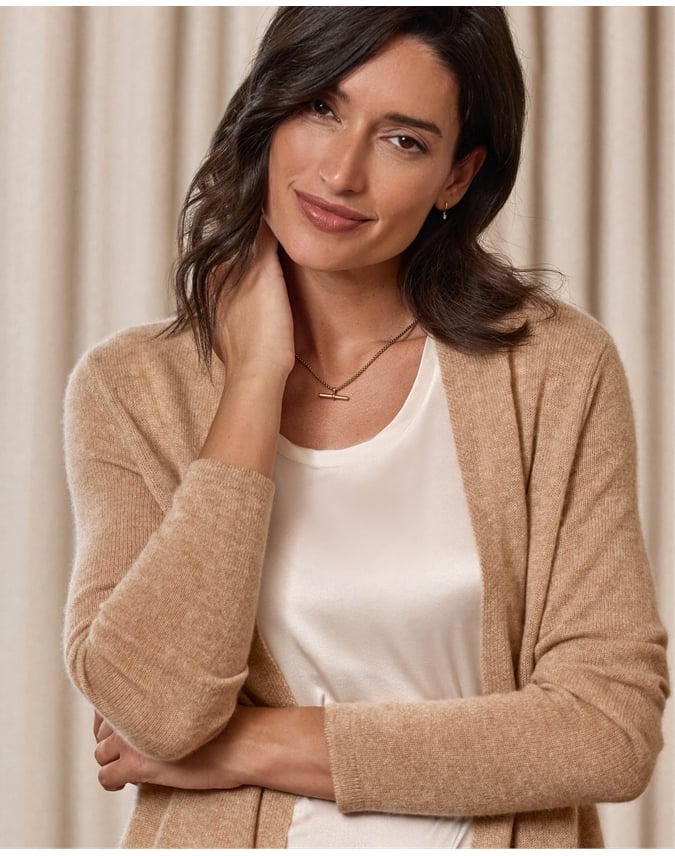 Gassato Lightweight Cashmere Swing Cardigan