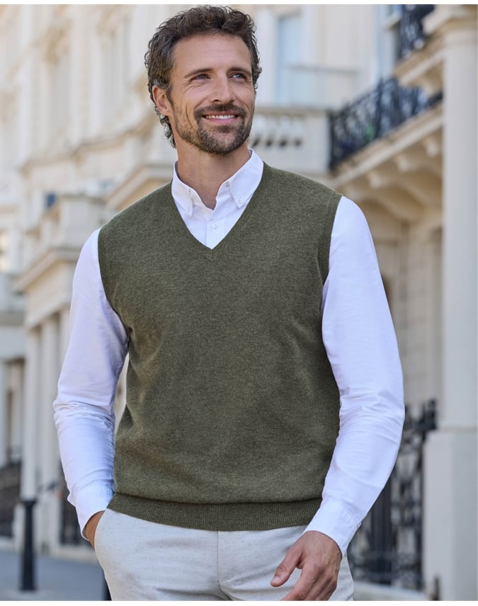 Mens Cashmere Vest