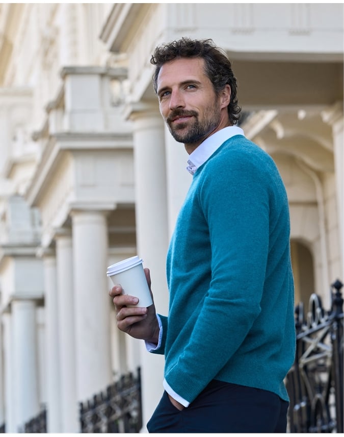 Mens Cashmere Crew Sweater