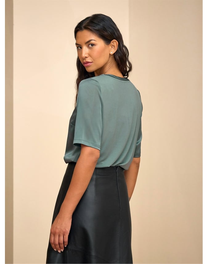 Silk Front T Shirt