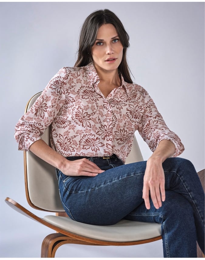 Pure Washed Silk Shirt