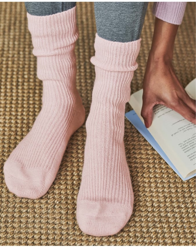 Ribbed Cashmere Socks