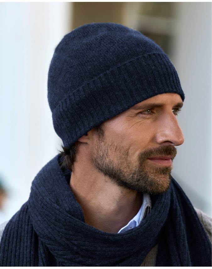 Mens Pure Cashmere Hat