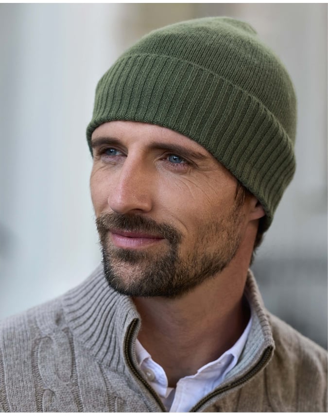 Mens Pure Cashmere Hat