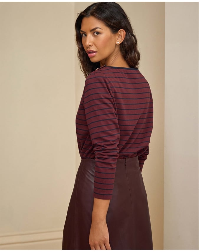 Button Long Sleeve Tee