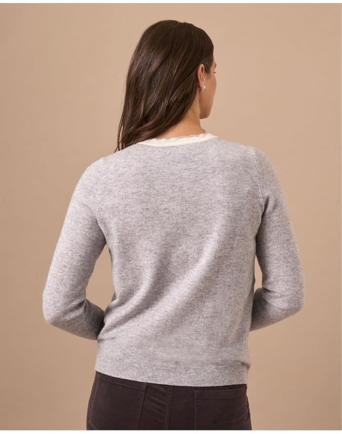 Cashmere Blend Bow Sweater