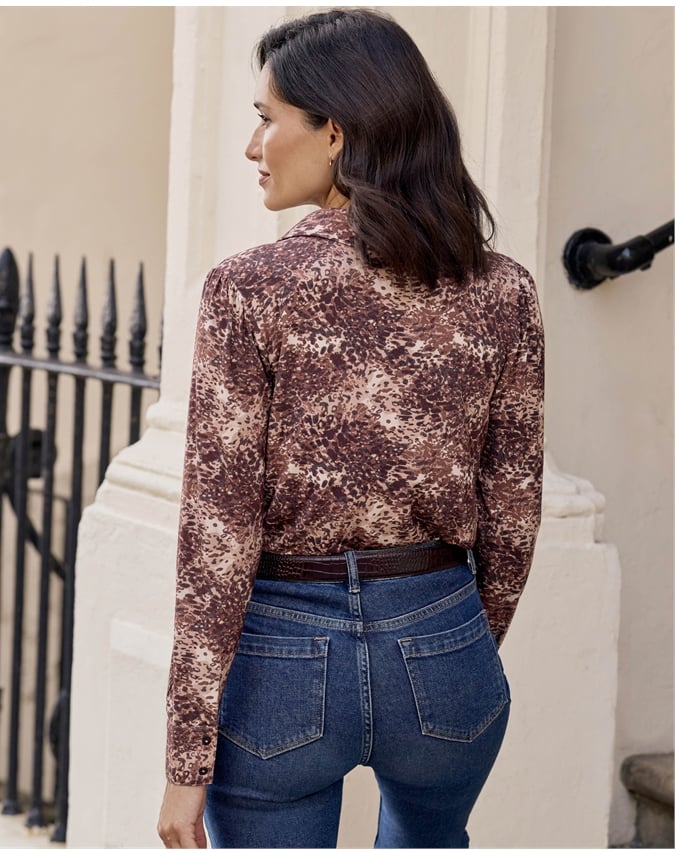 Viscose Jersey V Neck Shirt