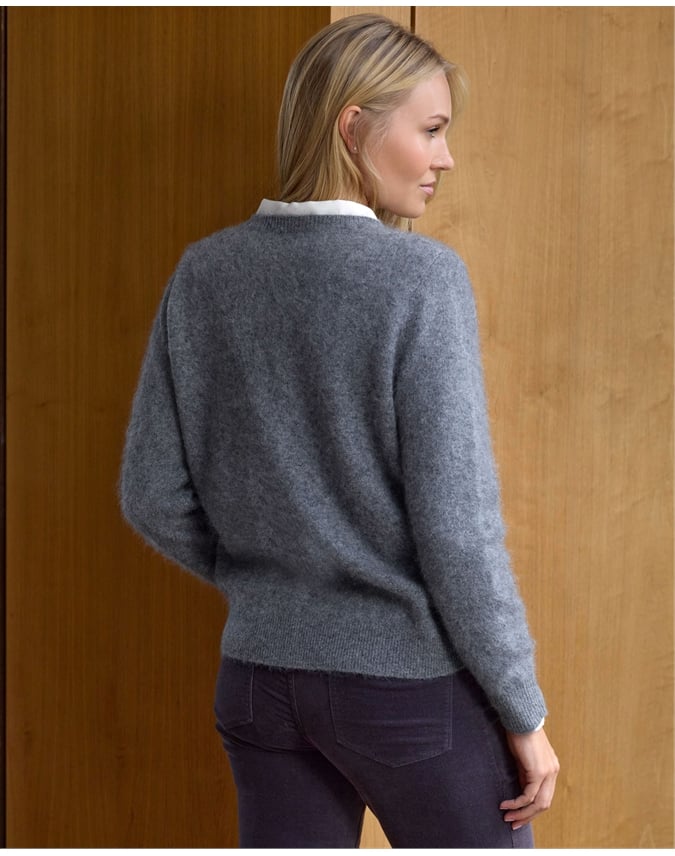 Wool Brushed Embroidered Sweater