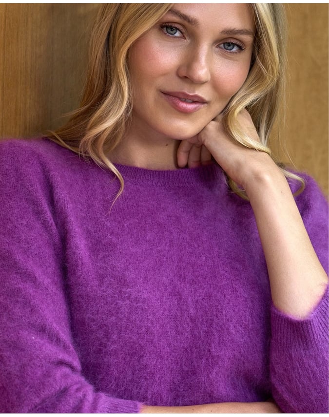 Wool Brushed Knitted Top