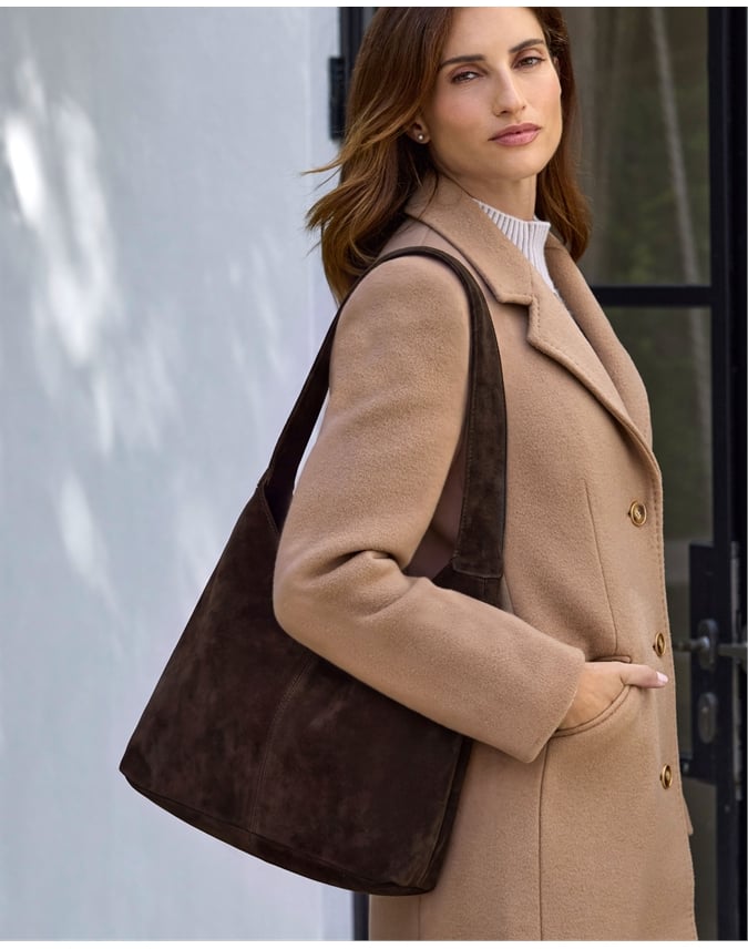 Suede Hobo Bag