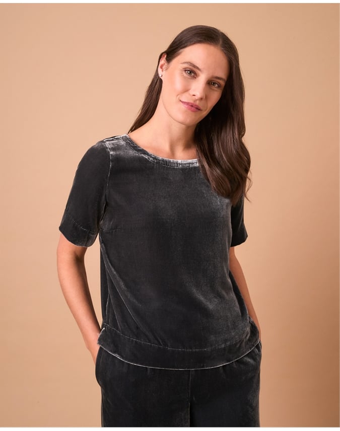 Silk Velvet T Shirt