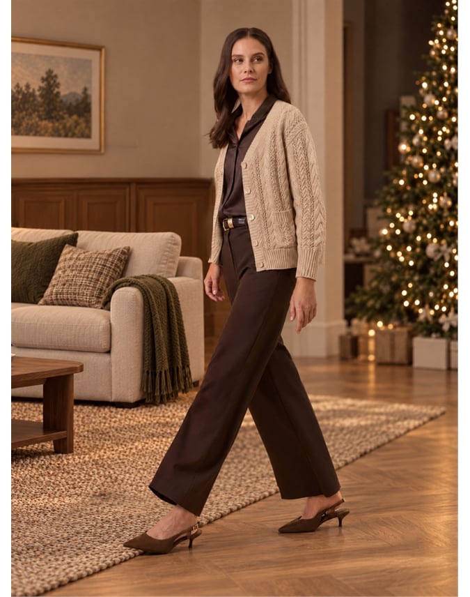 Luxe Cashmere Cable Cardigan