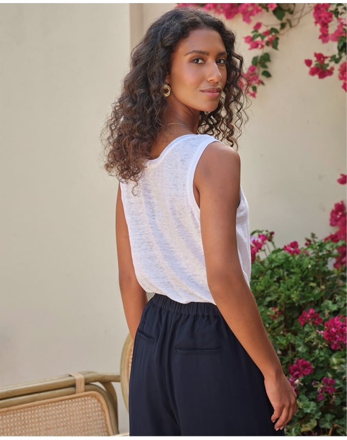 Luxury Linen Jersey Vest