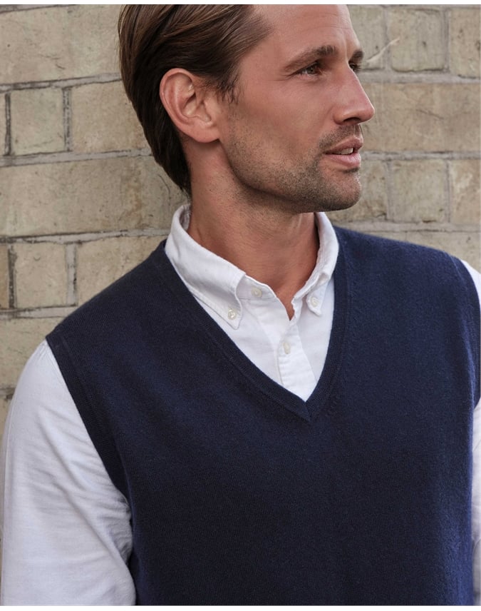 Mens Cashmere Vest